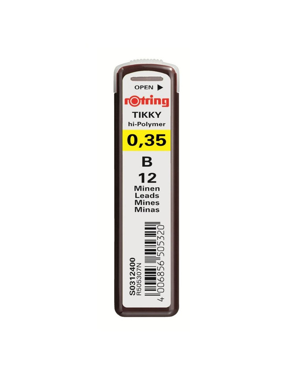 Μύτες Rotring 0.35mm ΗΒ Hi-Polymer για Μηχανικό Μολύβι