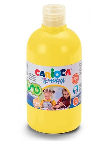 Τέμπερα 500ml Carioca 12 Lemon Yellow 700γρ.