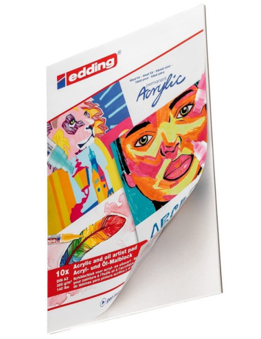 Μπλοκ Edding A3 Acrylic & Oil 300gr 10φ