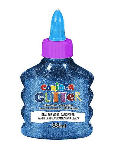 Κόλλα Glitter Carioca 88ml Μπλε