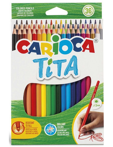 Ξυλομπογιές Carioca 36χρ Tita