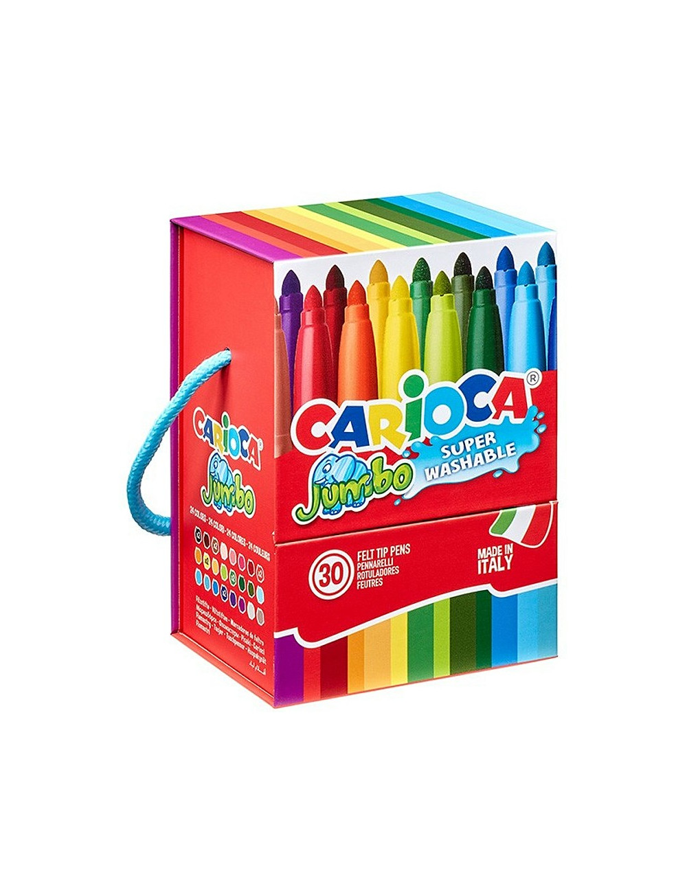 Μαρκαδόροι Carioca 30χρ Jumbo Superwashable Σε Κούτι