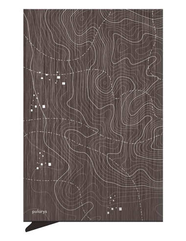 Καρτοθήκη Pularys Zen Καφέ TopoGraphic