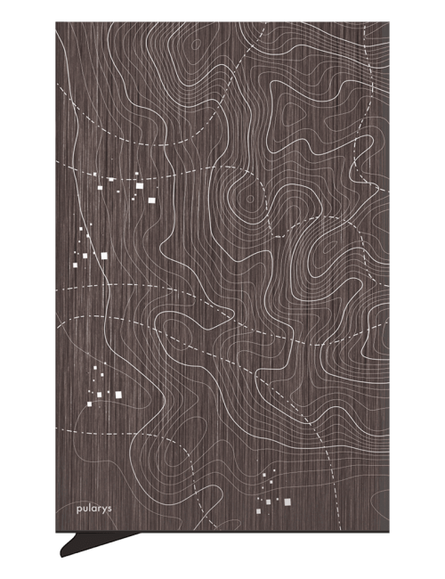 Καρτοθήκη Pularys Zen Καφέ TopoGraphic