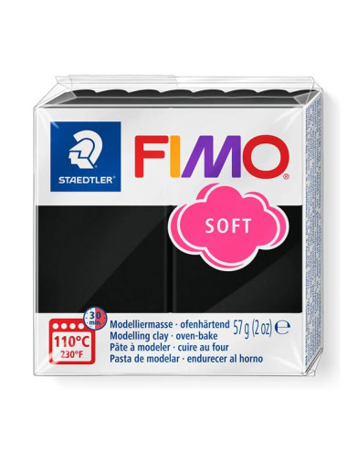 Πολυμερικός Πηλός Staedtler Fimo Soft 57gr No9 Black