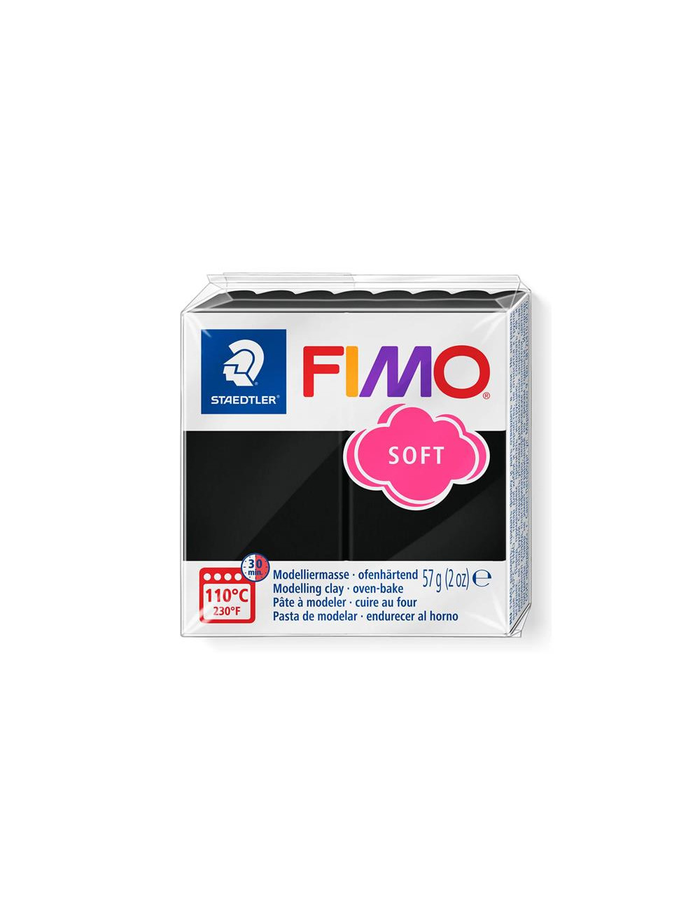 Πολυμερικός Πηλός Staedtler Fimo Soft 57gr No9 Black