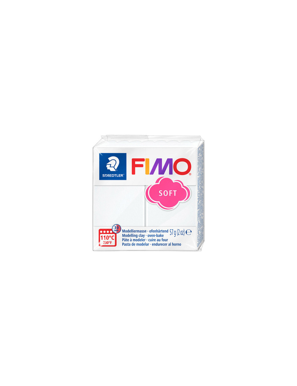 Πολυμερικός Πηλός Staedtler Fimo Soft 57gr No0 White