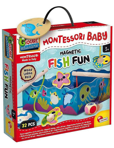 Μοντεσσόρι Επιτραπέζιο Lisciani Wood Fish Fun