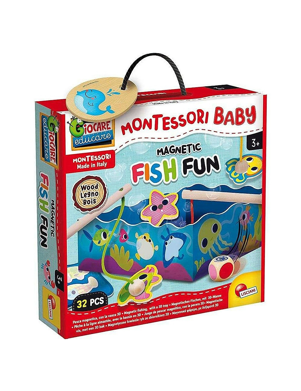 Μοντεσσόρι Επιτραπέζιο Lisciani Wood Fish Fun