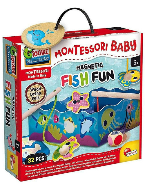 Μοντεσσόρι Επιτραπέζιο Lisciani Wood Fish Fun