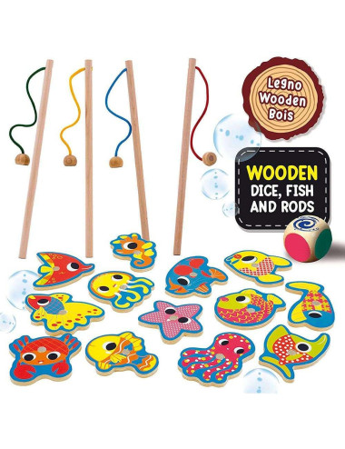Μοντεσσόρι Επιτραπέζιο Lisciani Wood Fish Fun
