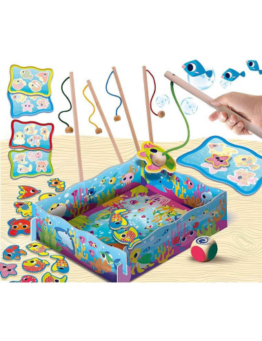 Μοντεσσόρι Επιτραπέζιο Lisciani Wood Fish Fun
