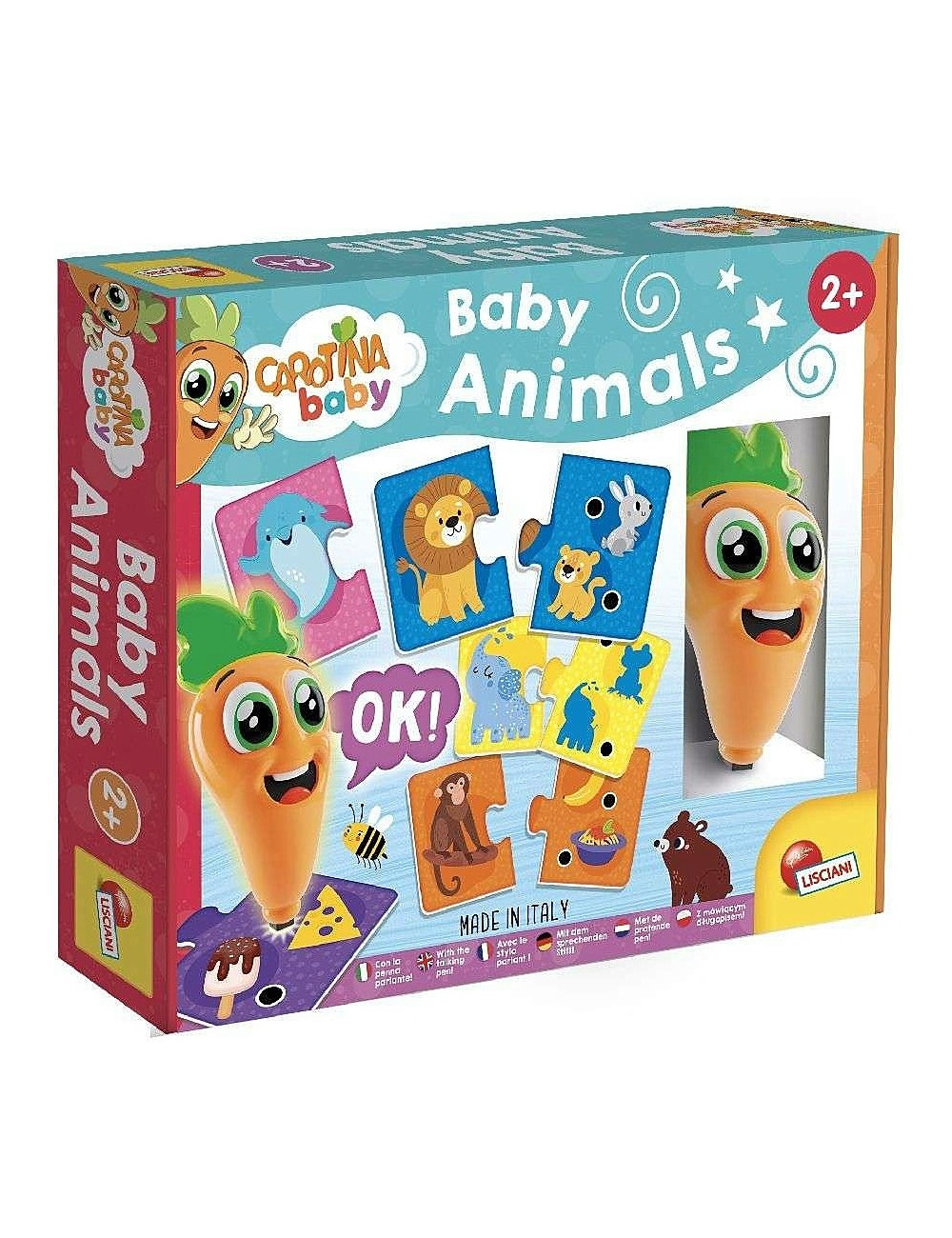 Carotina Lisciani Baby Baby Animals Μωρά Ζωάκια με Στυλό