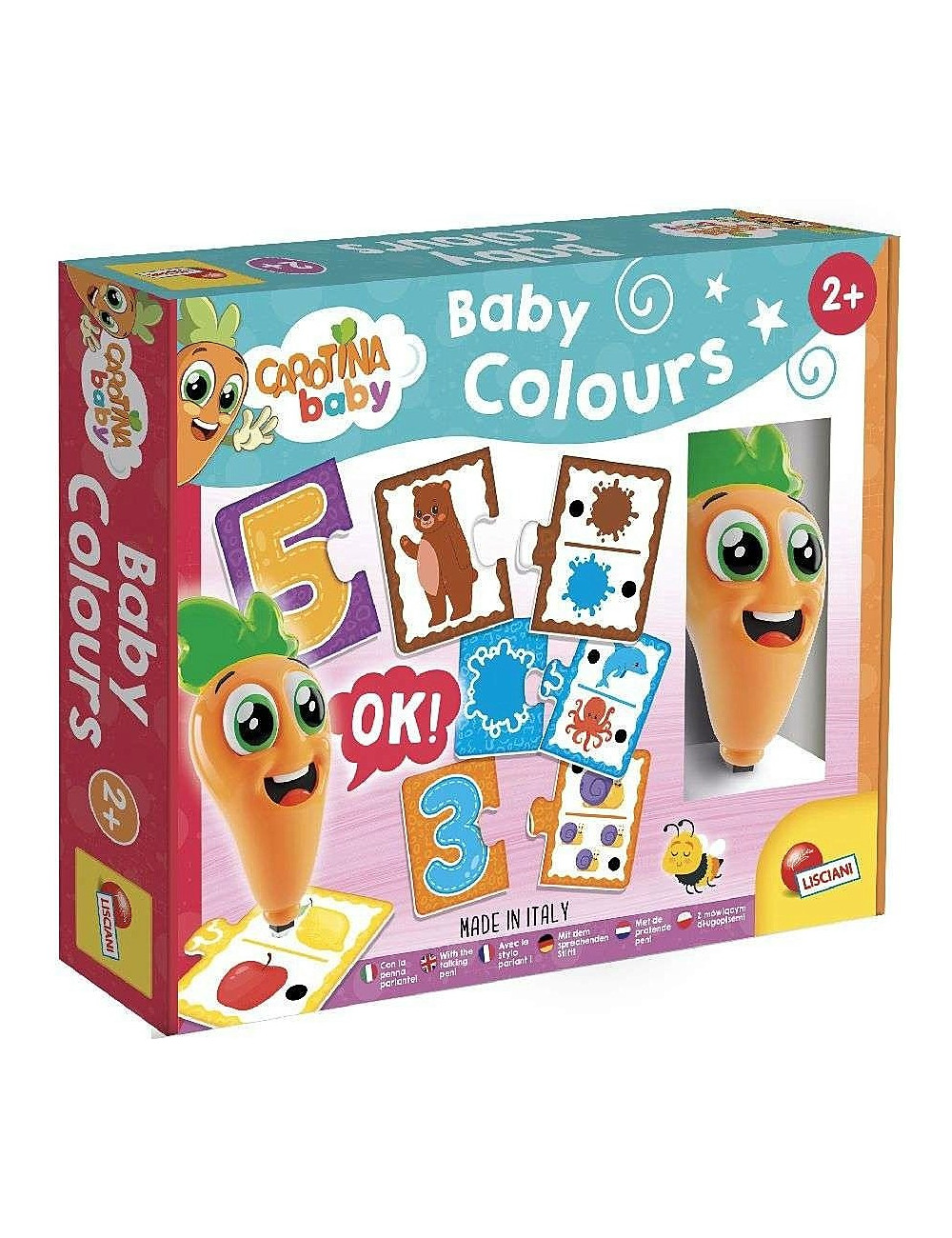 Carotina Lisciani Baby Colors Μωρά Ζωάκια Χρώματα με Στυλό