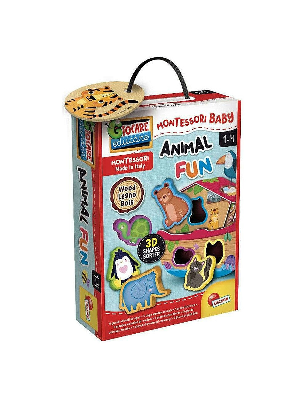 Μοντεσσόρι Επιτραπέζιο Lisciani Wood Animal Fun