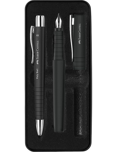 Στυλό και Πένα Σετ Faber Castell Poly Black