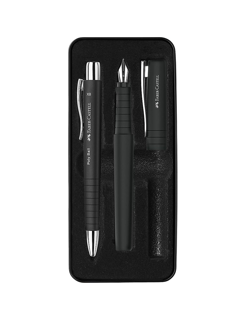 Στυλό και Πένα Σετ Faber Castell Poly Black