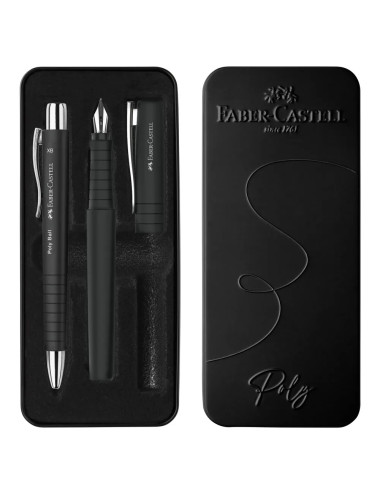 Στυλό και Πένα Σετ Faber Castell Poly Black