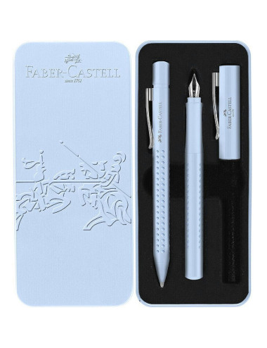 Στυλό και Πένα Σετ Faber Castell Grip 2010 Sky Blue