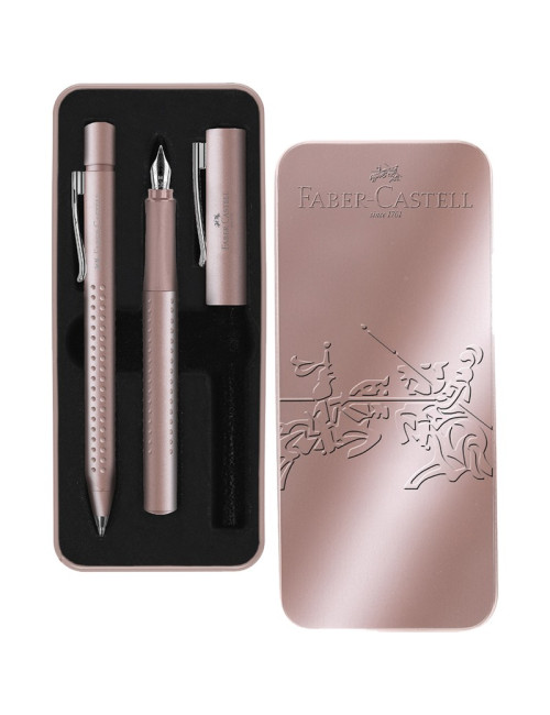 Στυλό και Πένα Σετ Faber Castell Grip Roze Sadow
