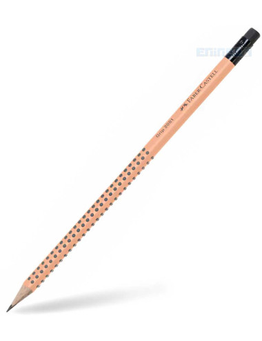 Μολύβι Faber Castell Grip 2001 με γόμα HB Peach