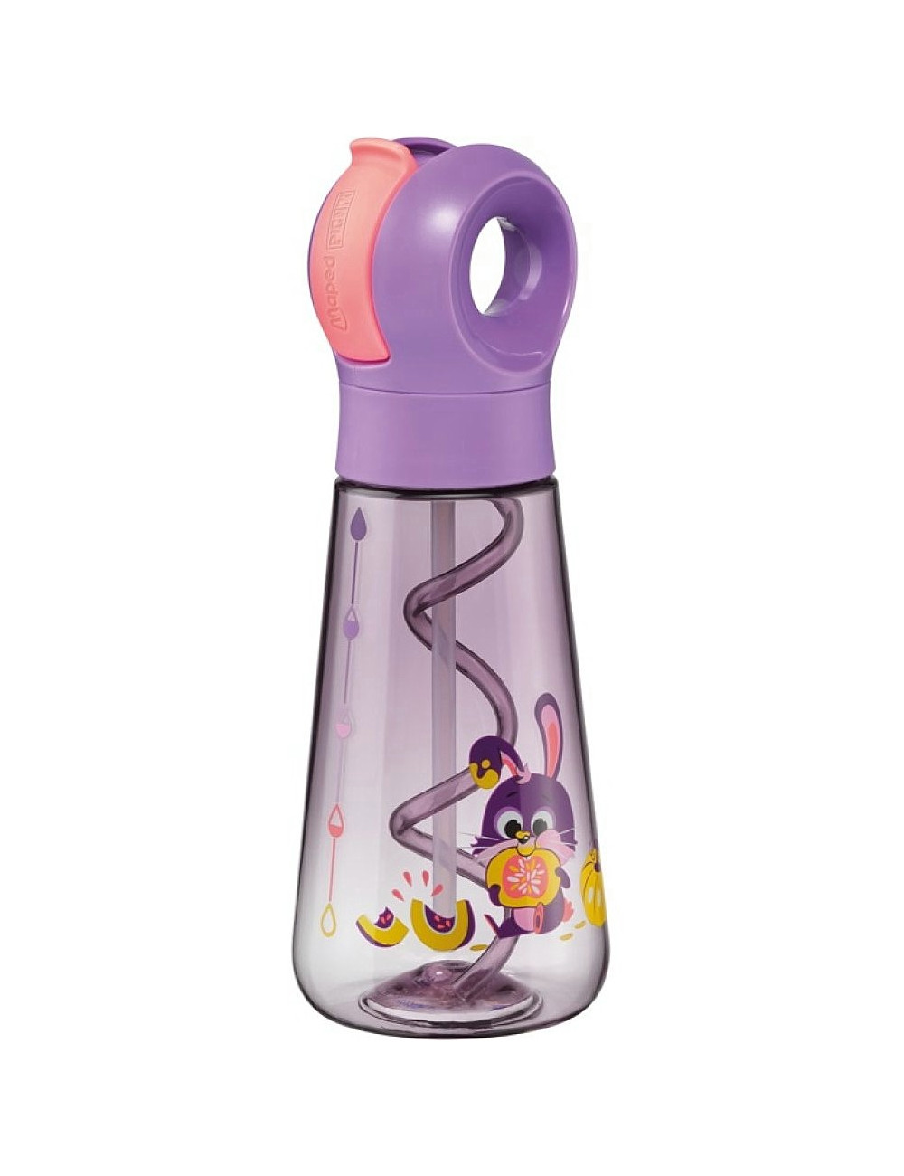 Παγούρι 500ml Maped Picnik Ενθάρρυνσης Ecozen Miniz Non Spill Μωβ Rabbit