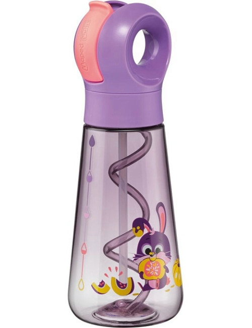 Παγούρι 500ml Maped Picnik Ενθάρρυνσης Ecozen Miniz Non Spill Μωβ Rabbit