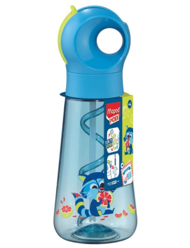 Παγούρι 500ml Maped Picnik Ενθάρρυνσης Ecozen Miniz Non Spill Γαλάζιο Ρακούν