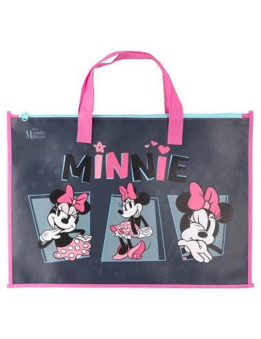 Τσάντα Καλλιτεχνικών με Φερμουαρ Statovac Minnie Pink
