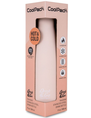Θερμός 500ml Coolpack Ανοξείδωτο Powder peach