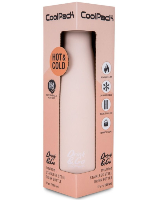 Θερμός 500ml Coolpack Ανοξείδωτο Powder peach