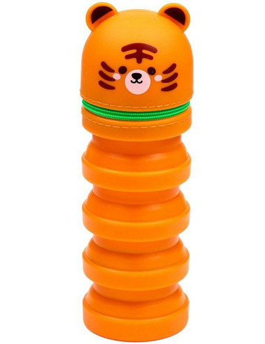 Κασετίνα Μολυβοθήκη Σιλικόνης Pucator Pop Up Tiger