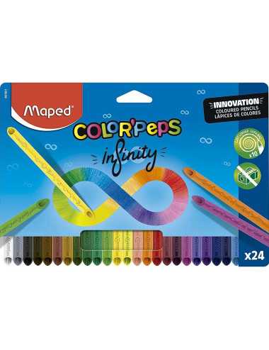 Ξυλομπογιές Maped 24χρ Colorpeps Infinity