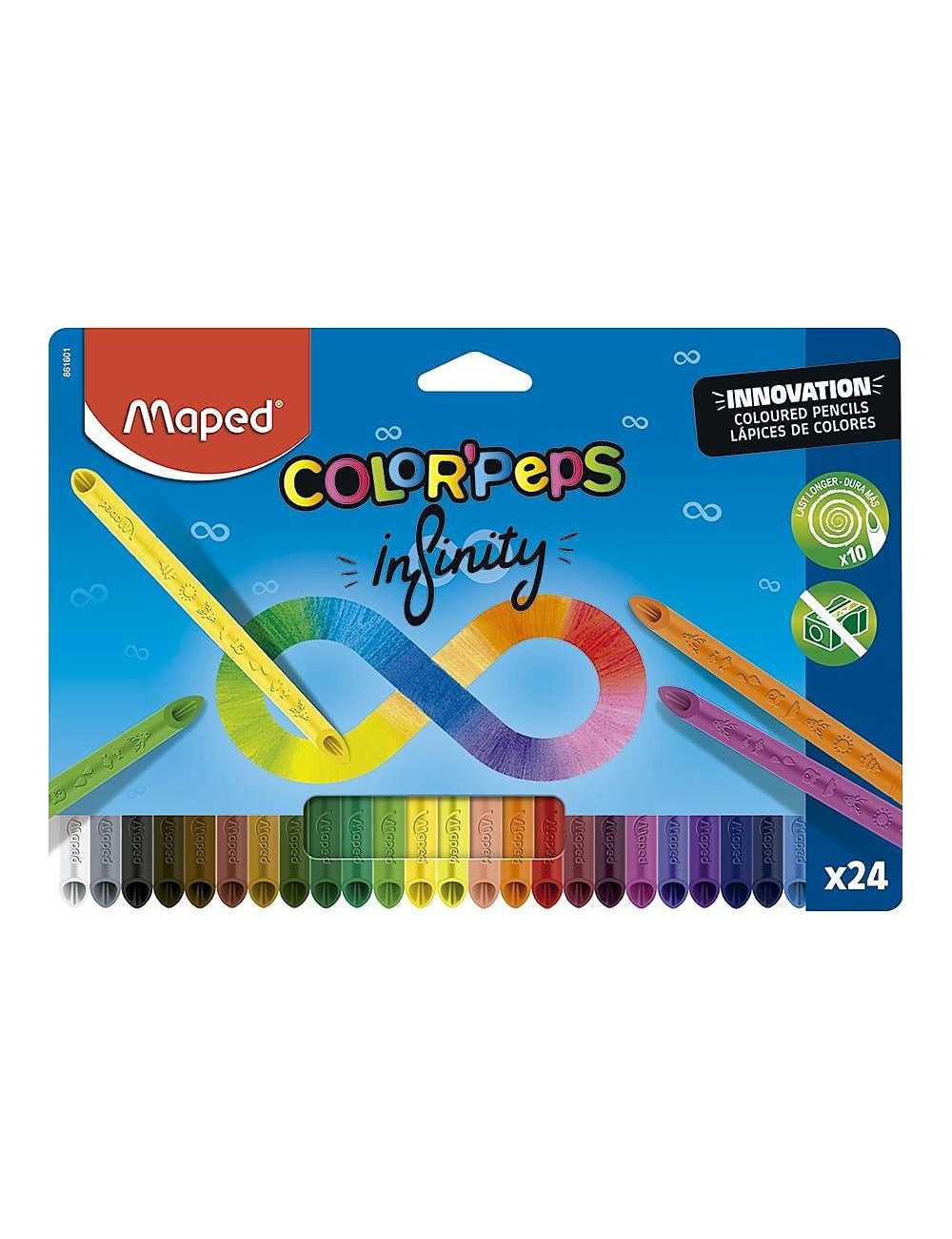 Ξυλομπογιές Maped 24χρ Colorpeps Infinity