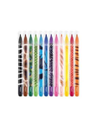 Μαρκαδόροι Maped 12χρ ColorPeps Animals