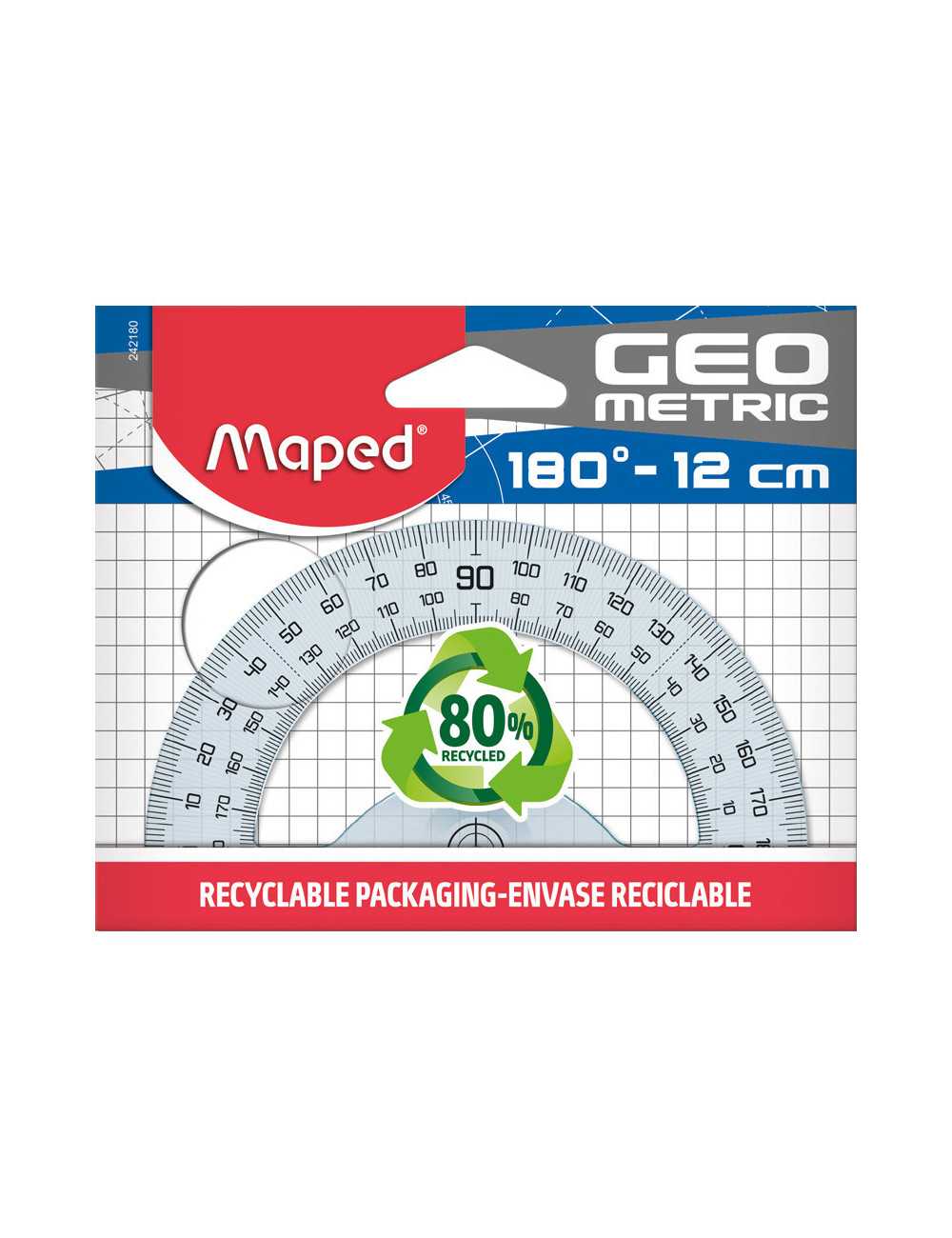 Γεωμετρικό Μοιρογνωμόνιο Maped Geometric 12cm
