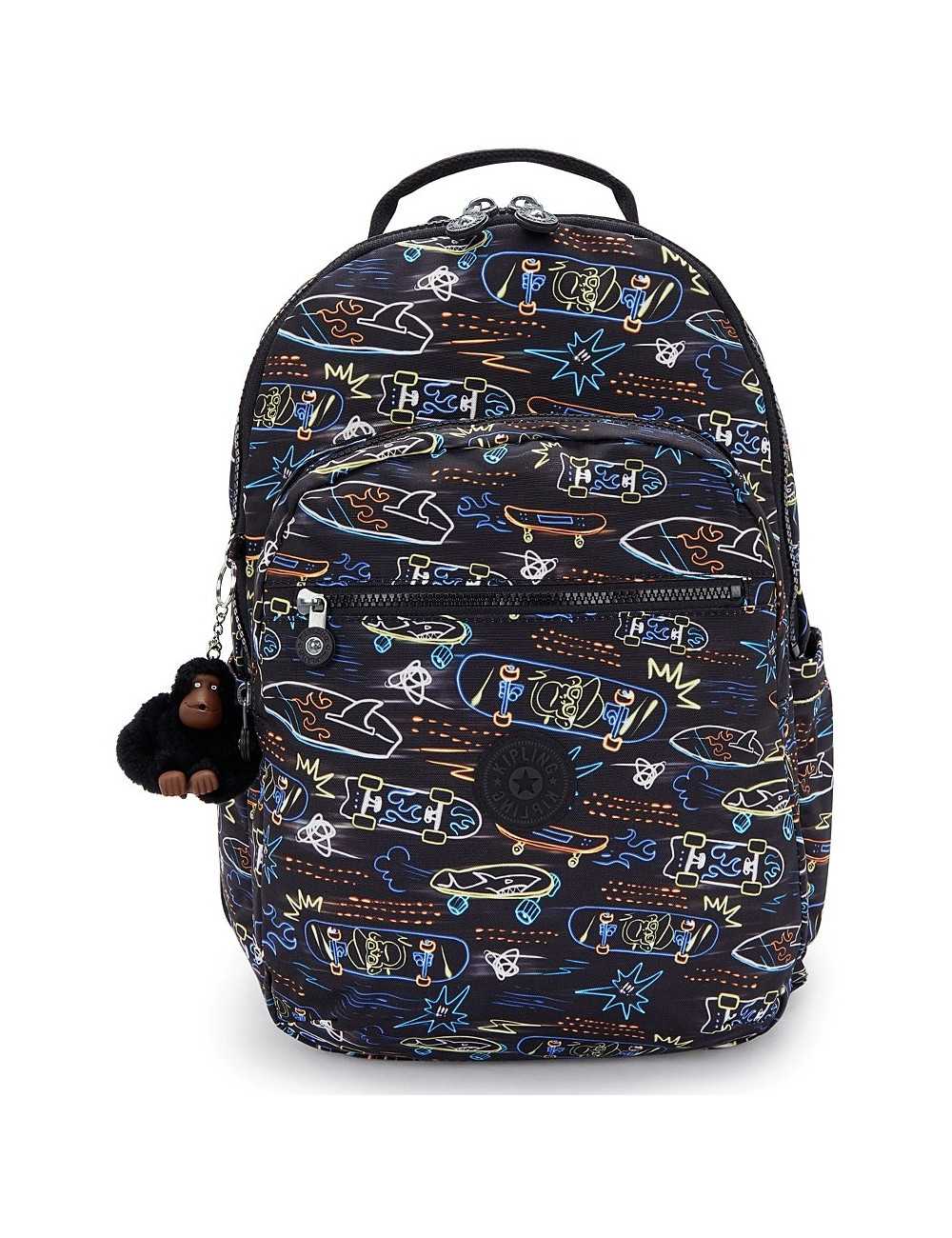 Σακίδιο Πλάτης Kipling Seoul Lap Neon Skate για Laptop 15"