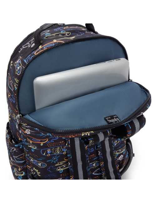 Σακίδιο Πλάτης Kipling Seoul Lap Neon Skate για Laptop 15"