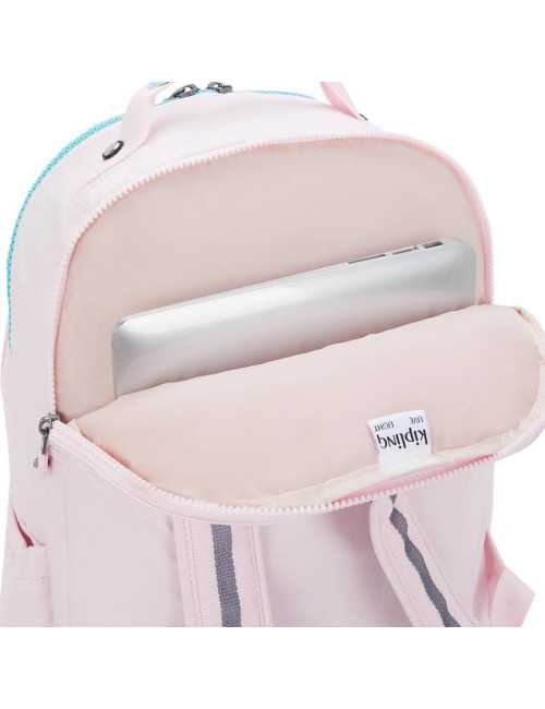 Σακίδιο Πλάτης Kipling Female Sea Pink Met Seoul για Laptop 15"