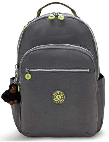 Σακίδιο Πλάτης Kipling Seoul Back to Grey για Laptop 15"