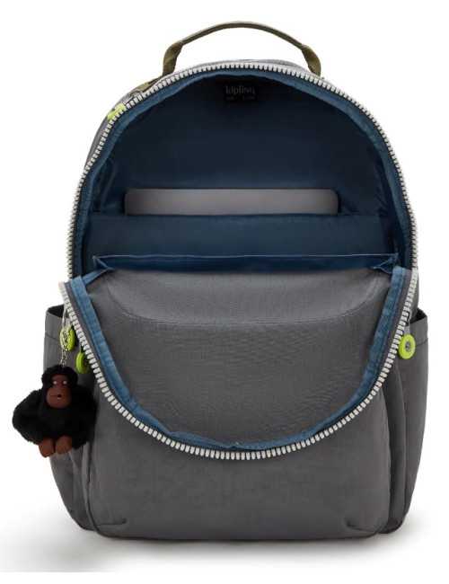 Σακίδιο Πλάτης Kipling Seoul Back to Grey για Laptop 15"