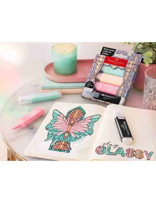 Μαρκαδόροι Faber Castell Textliner 46 Υπογράμμισης Pastel 4χρ