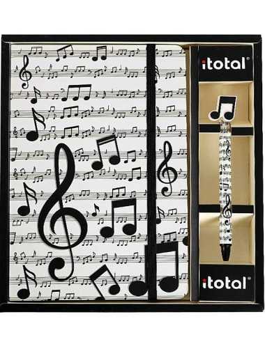 Σημειωματάριο A5 i-Total Music με Στυλό