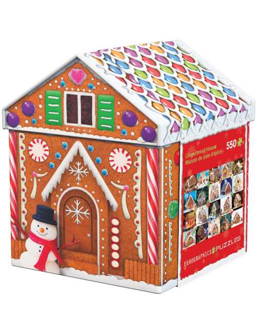 Παζλ 550κ Eurographics Gingerbread House Tin