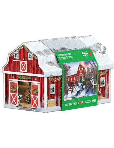 Παζλ 550κ Eurographics Christmas Barn Tin