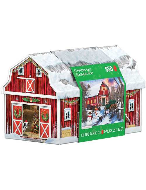 Παζλ 550κ Eurographics Christmas Barn Tin