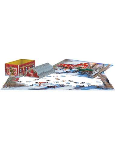 Παζλ 550κ Eurographics Christmas Barn Tin
