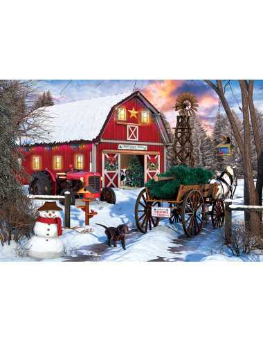 Παζλ 550κ Eurographics Christmas Barn Tin