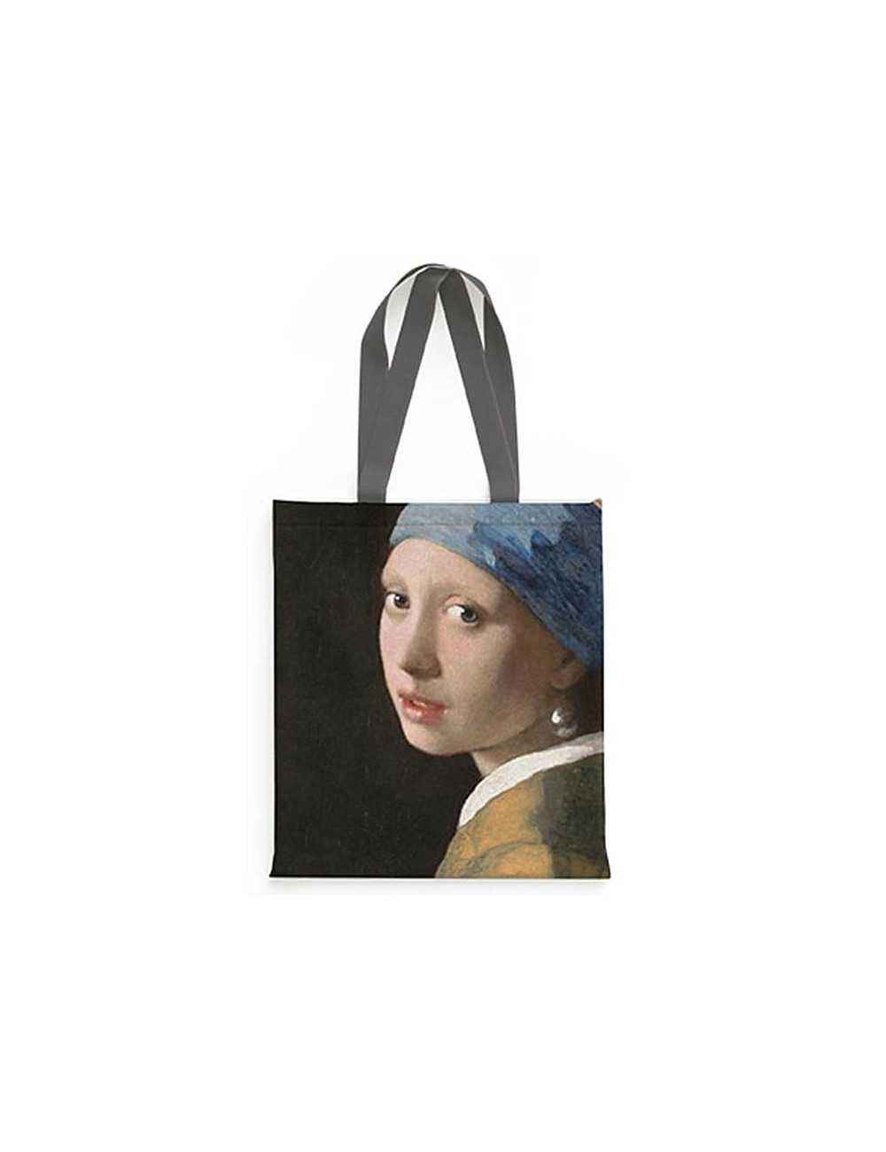 Τσάντα Υφασμάτινη Σουέτ Brainfood Vermeer Girl with the Pearl Earring