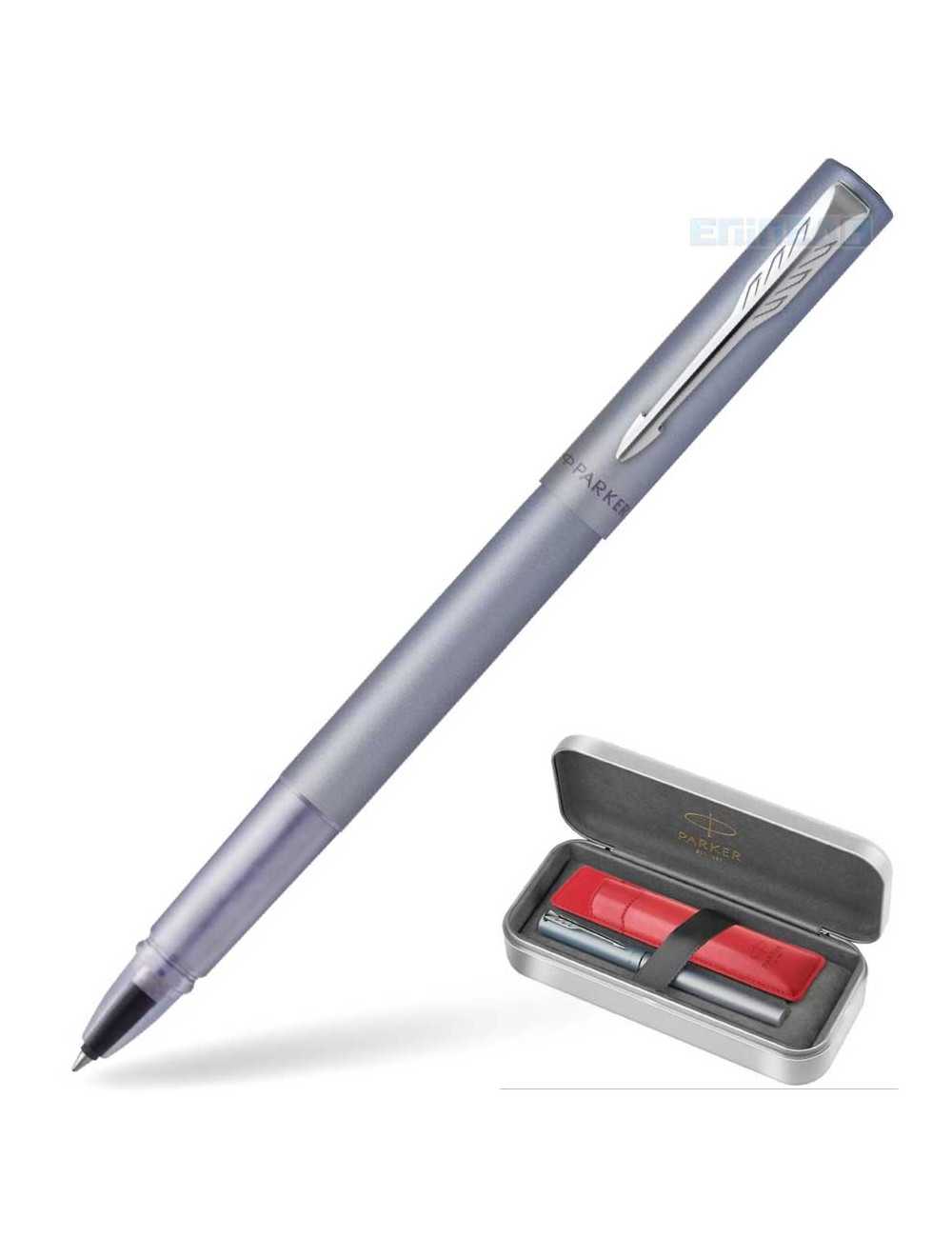 Στυλό Parker Vector XL Rollerball Silver Blue CT Δώρο Μεταλλική Κασετίνα με Θήκη